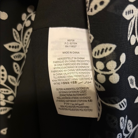 Boden Elegant Black and White Floral Parrot Paradise Dress 8 - Picture 10 of 11